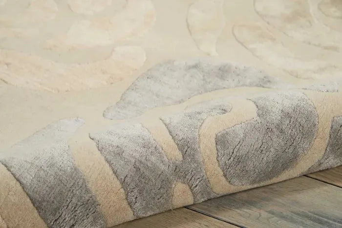 Wool & Silk CGS20 Sand Shell/Light Chic Grey Rug