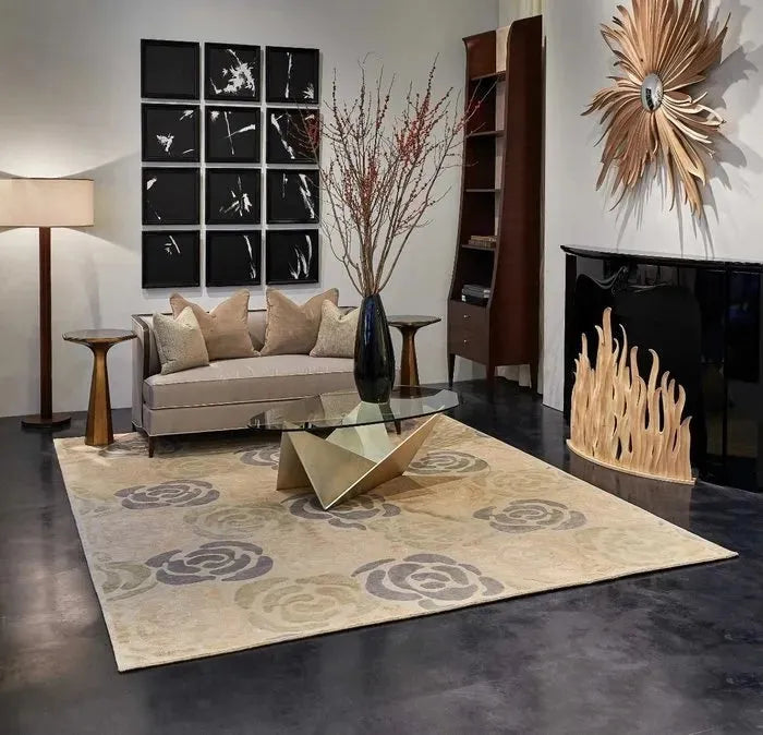 Wool & Silk CGS20 Sand Shell/Light Chic Grey Rug