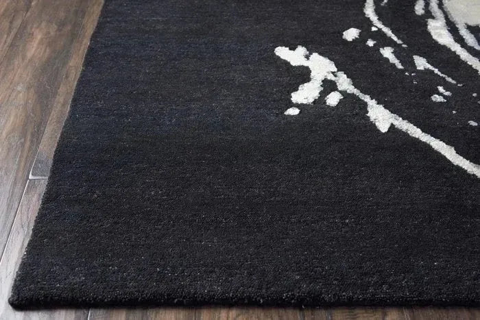 Wool & Silk CGS22 Noir Rug