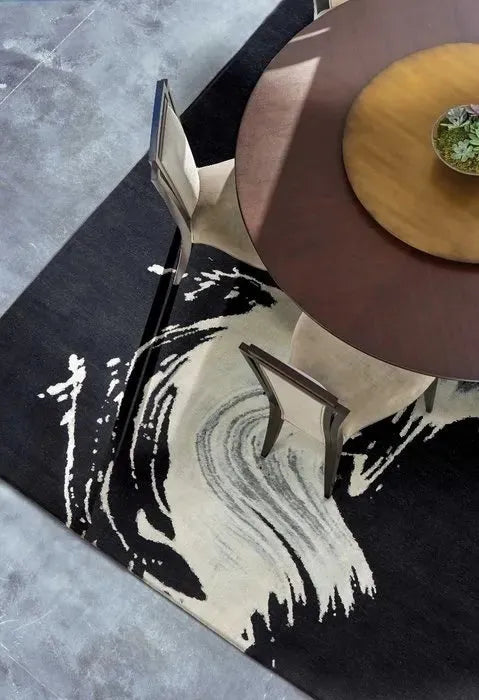 Wool & Silk CGS22 Noir Rug