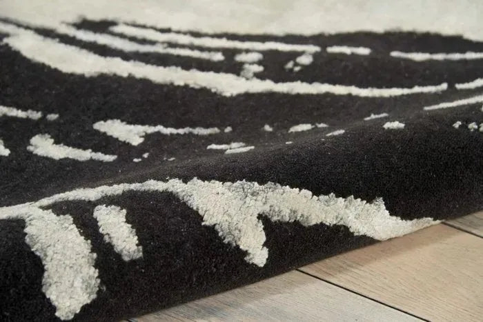 Wool & Silk CGS22 Noir Rug
