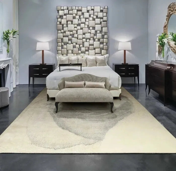 Wool & Silk CGS33 Ivory/Grey Rug