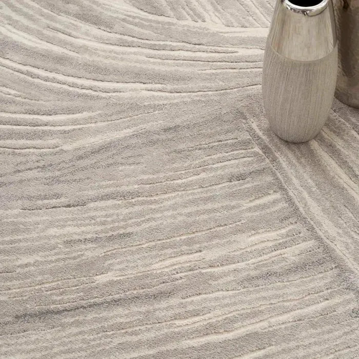 Wool & Silk CGS37 Sand/Silver Rug