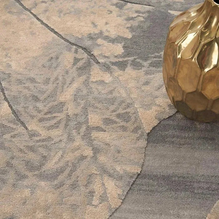 Wool & Silk CGS40 Grey/Beige Rug