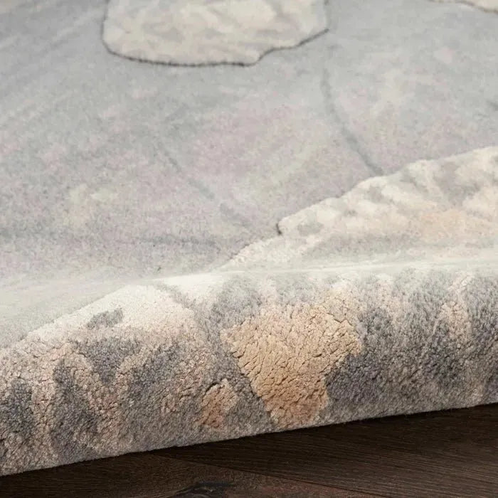 Wool & Silk CGS40 Grey/Beige Rug