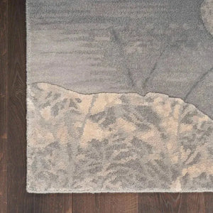 Wool & Silk CGS40 Grey/Beige Rug