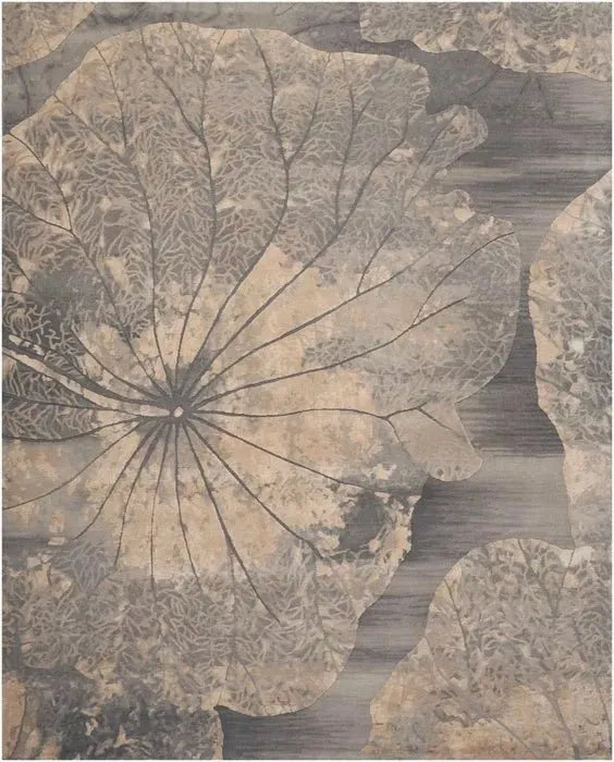 Wool & Silk CGS40 Grey/Beige Rug