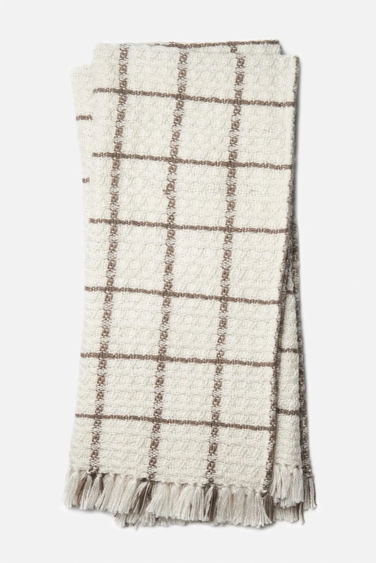 Wren T0036 Ivory/Taupe Throw Blanket