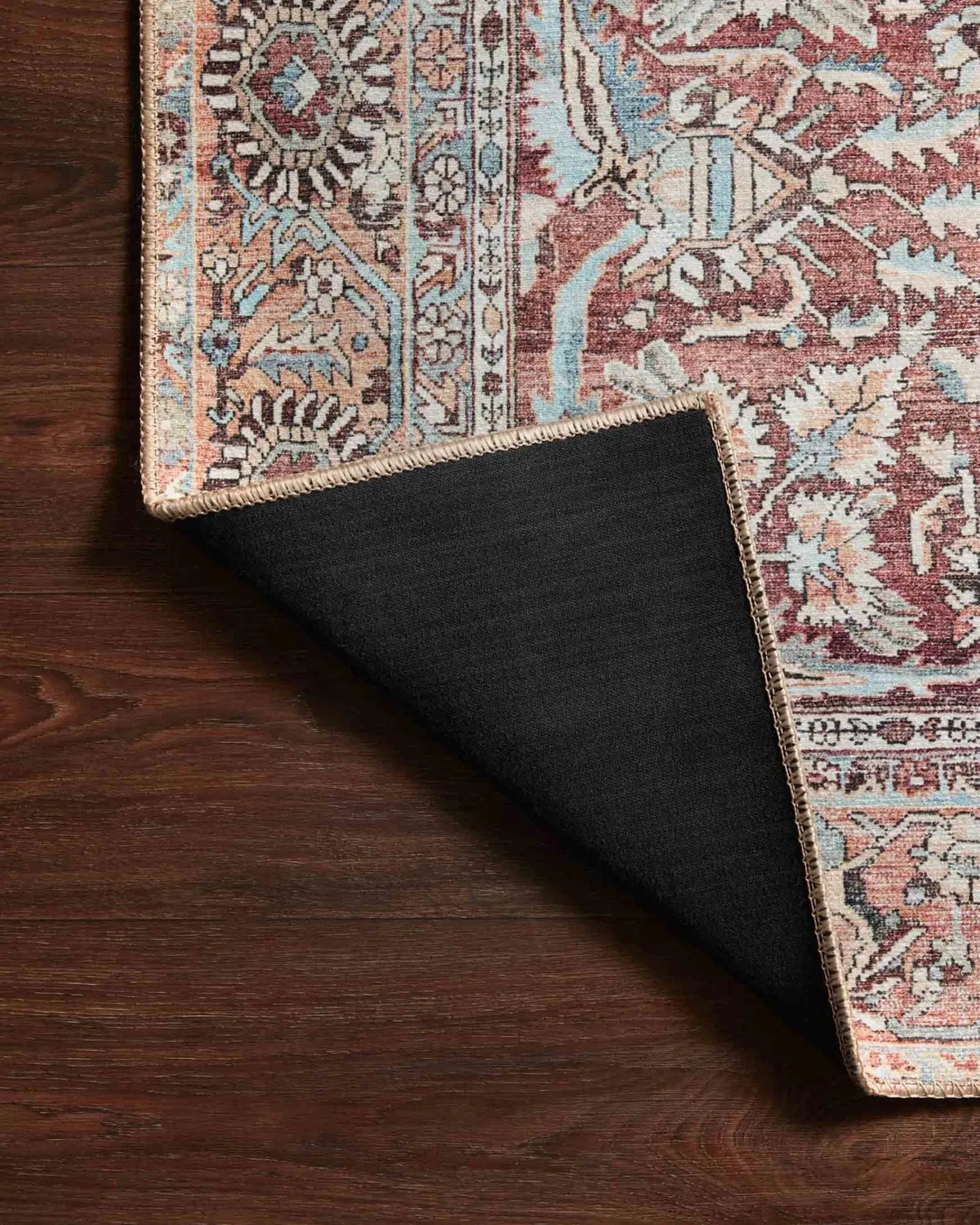 Wynter Wyn-05 Tomato/Teal Rug