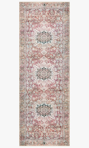 Wynter Wyn-05 Tomato/Teal Rug