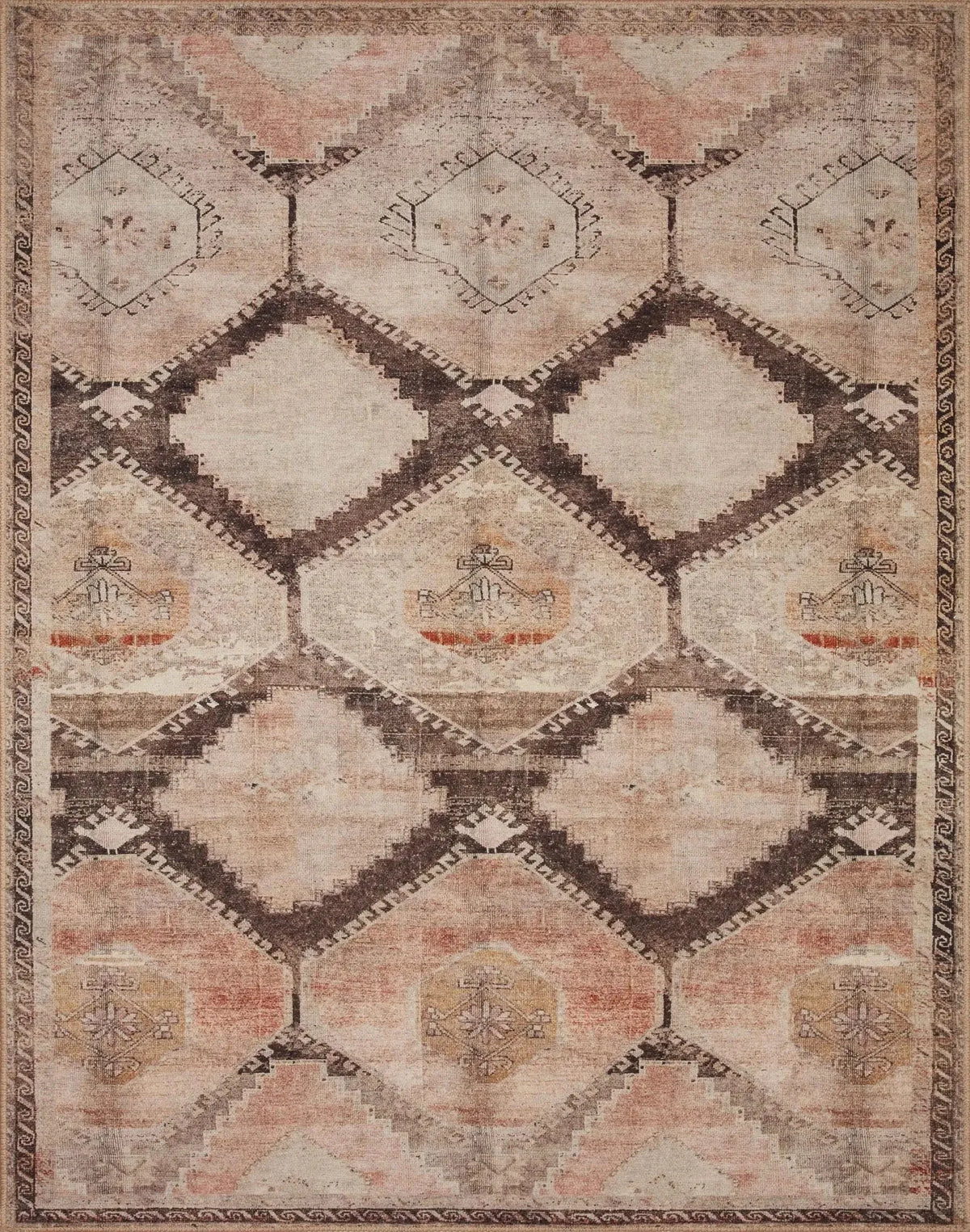 Wynter Wyn-08 Graphite/Blush Rug