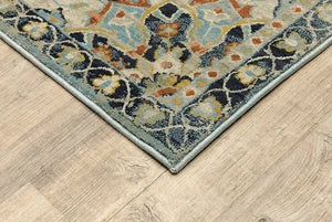 Xanadu 1332Q Orange/Blue Rug