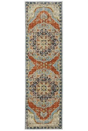 Xanadu 1332Q Orange/Blue Rug