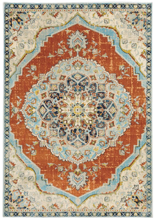 Xanadu 1332Q Orange/Blue Rug