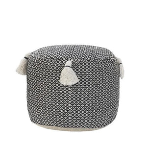 Zadia 34032BLK Black Pouf