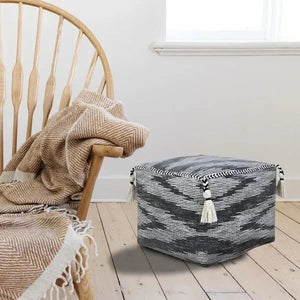 Zadia 34035GRY Grey Pouf