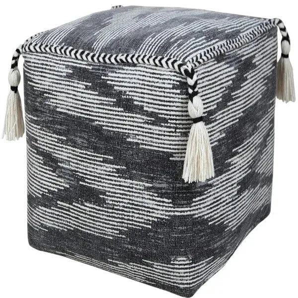Zadia 34035GRY Grey Pouf