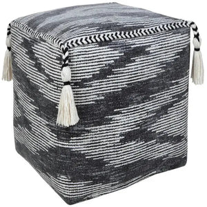 Zadia 34035GRY Grey Pouf