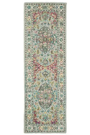 Zahra 75504 Grey Pink Rug