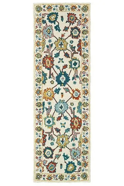 Zahra 75507 Ivory Gold Rug
