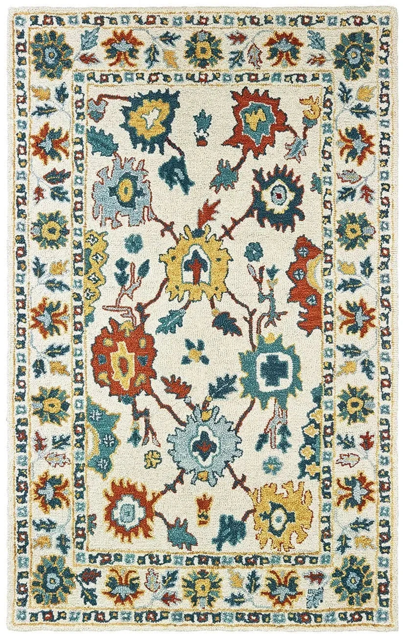Zahra 75507 Ivory Gold Rug