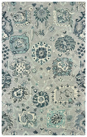 Zahra 75508 Grey Blue Rug