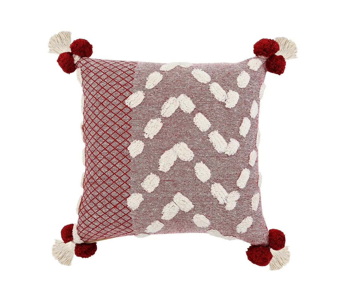 Zeal Lr07705 Heute Red/Cream Pillow