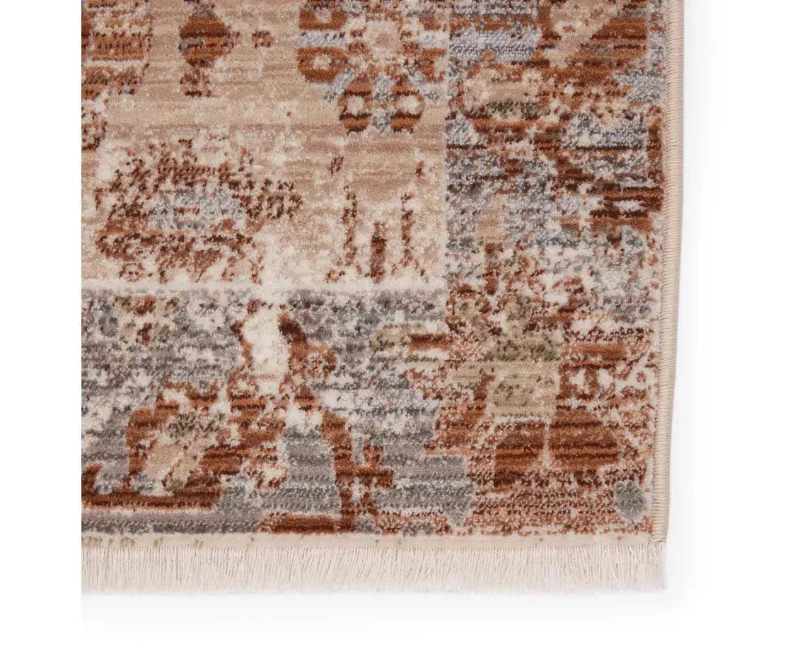 Zefira ZFA01 Beige/Rust Rug