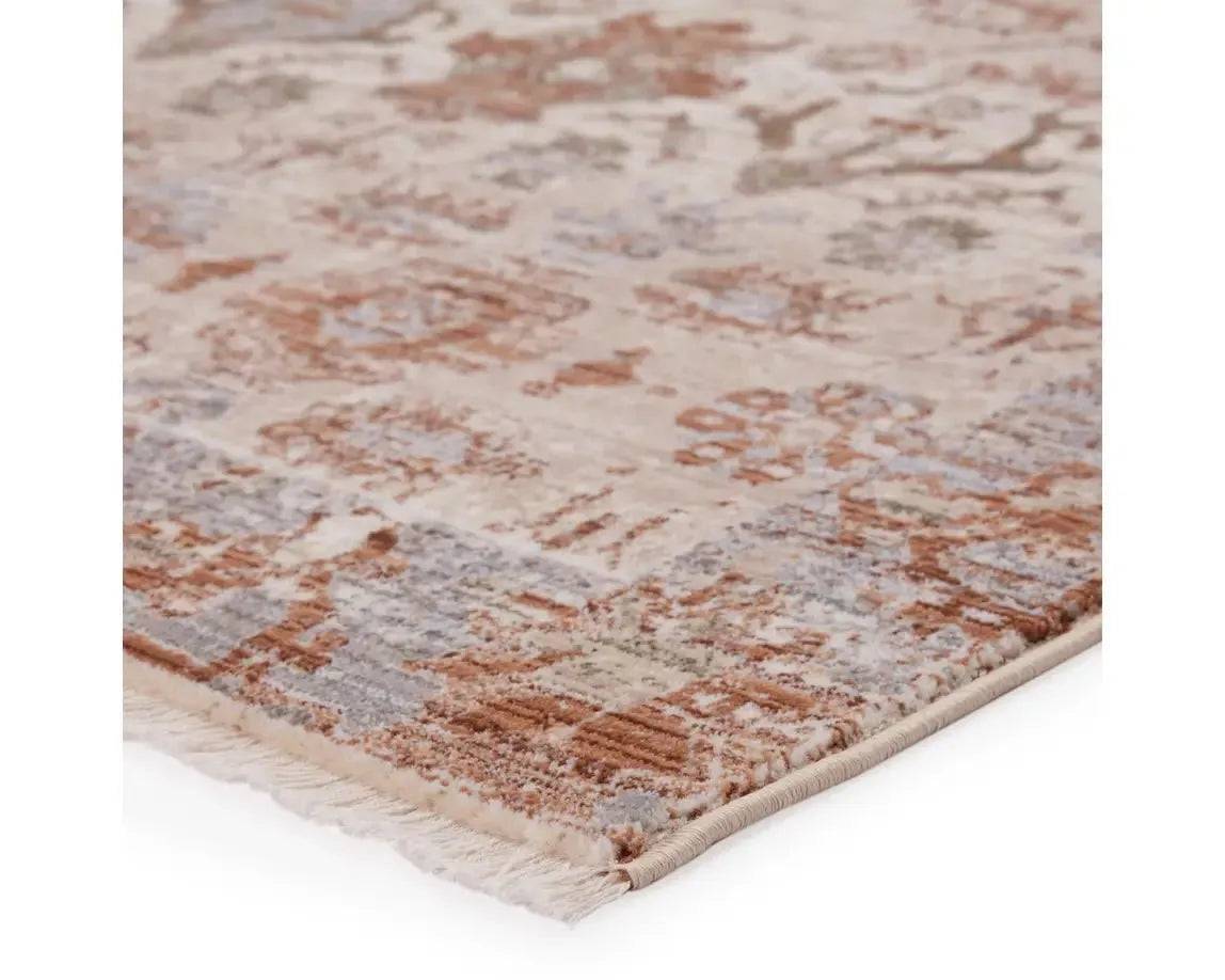 Zefira ZFA01 Beige/Rust Rug