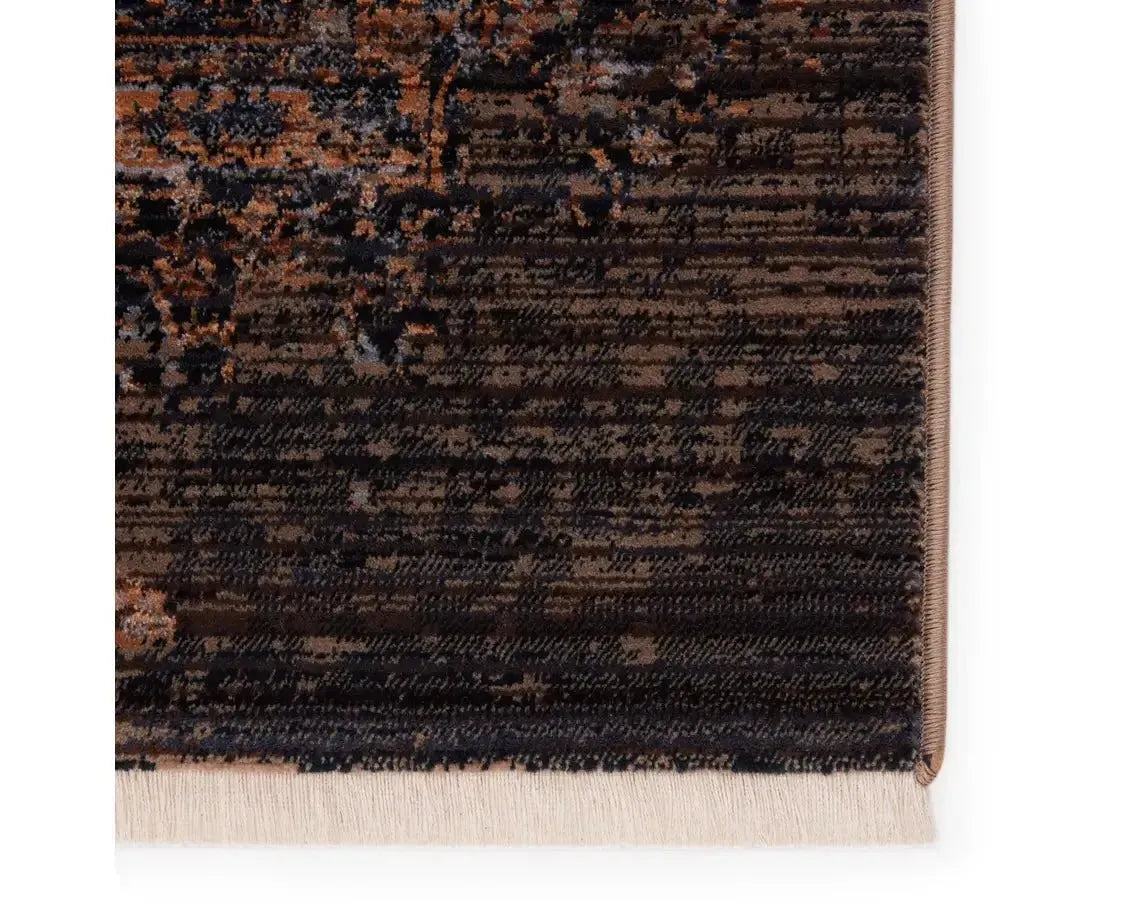 Zefira ZFA02 Navy/Gold Rug