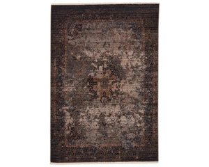 Zefira ZFA02 Navy/Gold Rug