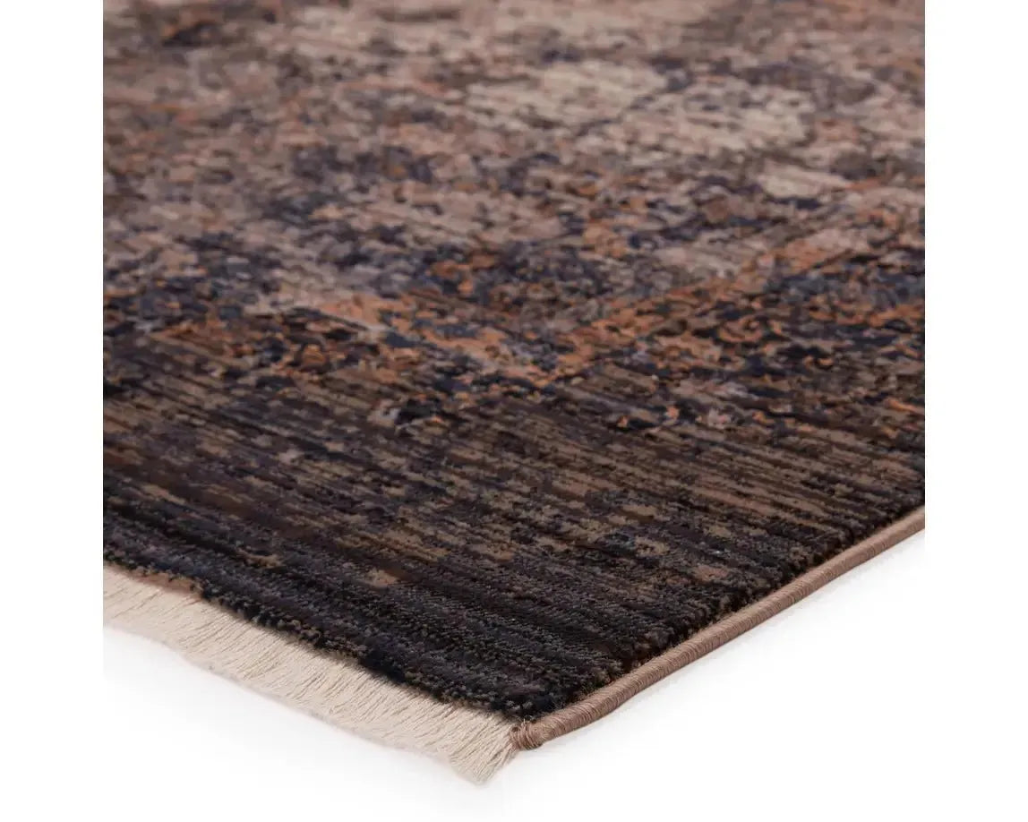 Zefira ZFA02 Navy/Gold Rug