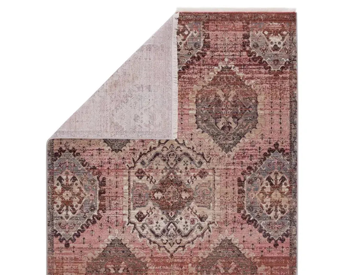 Zefira ZFA04 Pink/Gold Rug