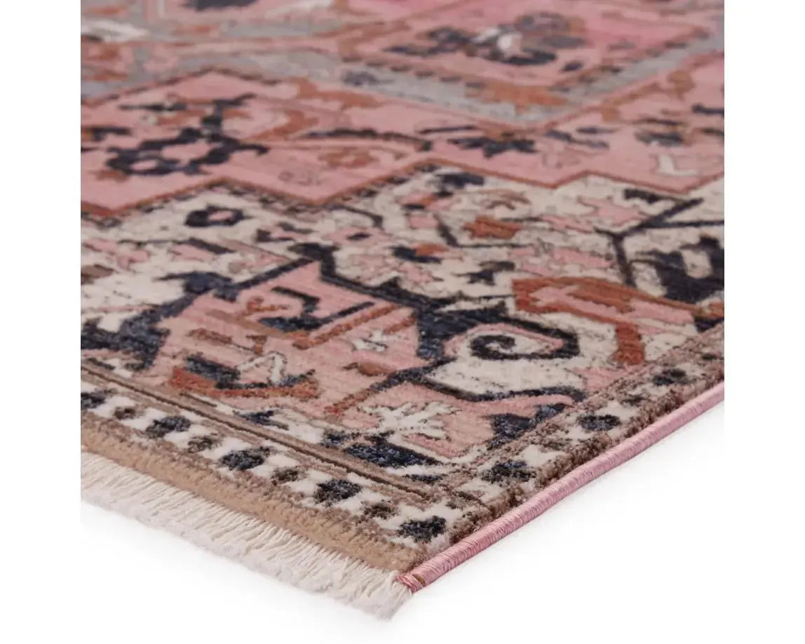 Zefira ZFA06 Pink/Navy Rug