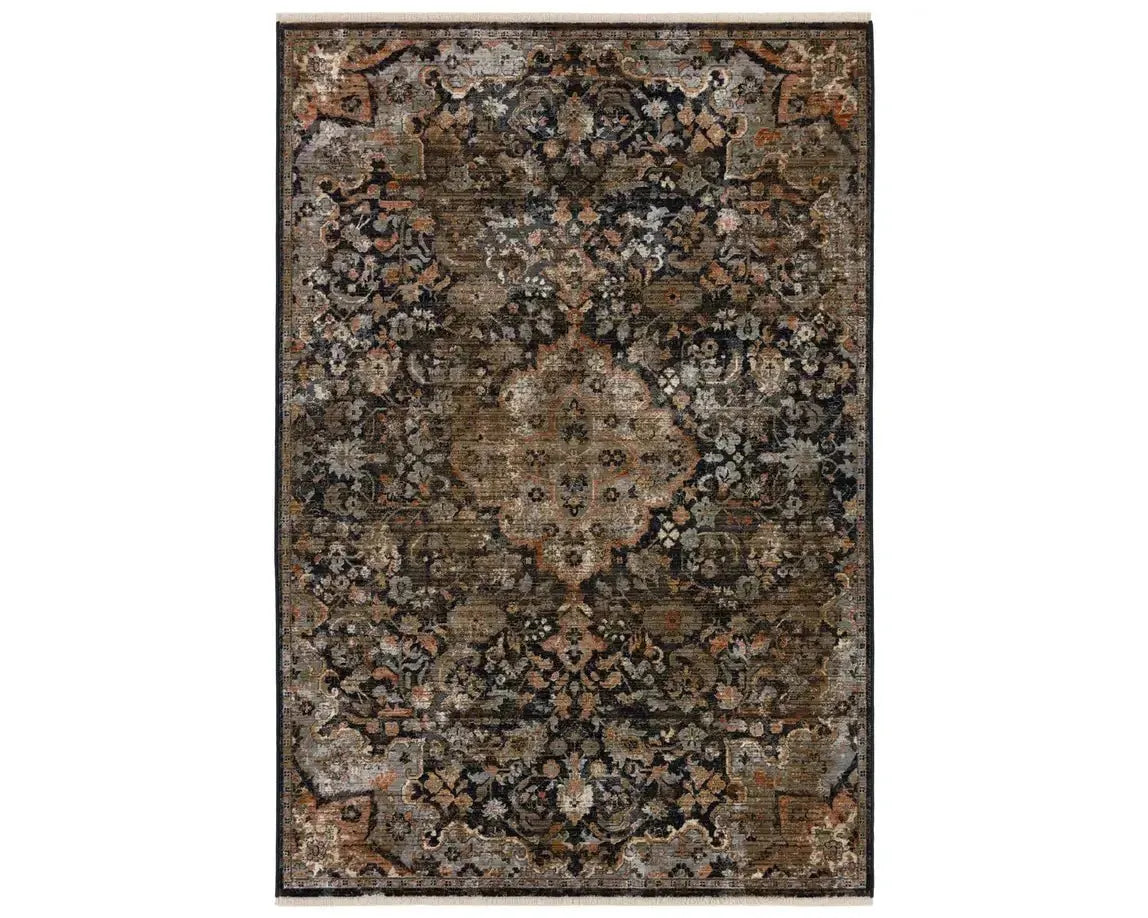 Zefira ZFA09 Black/Navy Rug