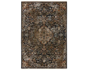 Zefira ZFA09 Black/Navy Rug