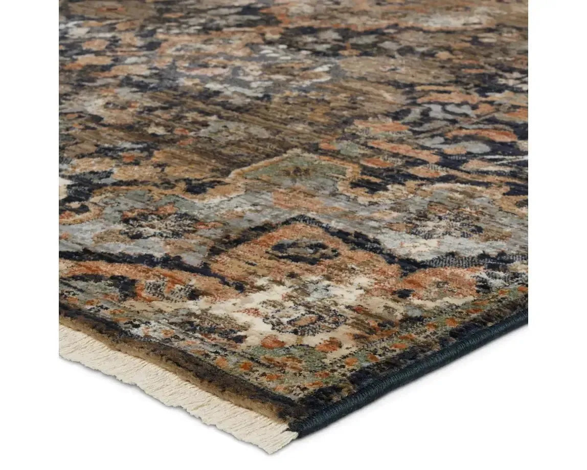 Zefira ZFA09 Black/Navy Rug