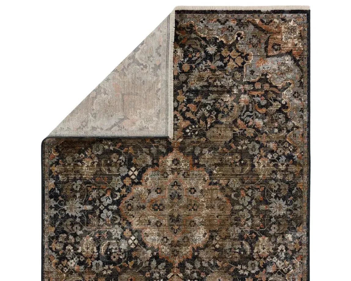 Zefira ZFA09 Black/Navy Rug