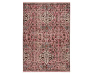 Zefira ZFA10 Pink Rug