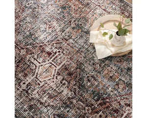 Zefira ZFA16 Red/Grey Rug
