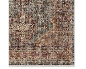 Zefira ZFA16 Red/Grey Rug