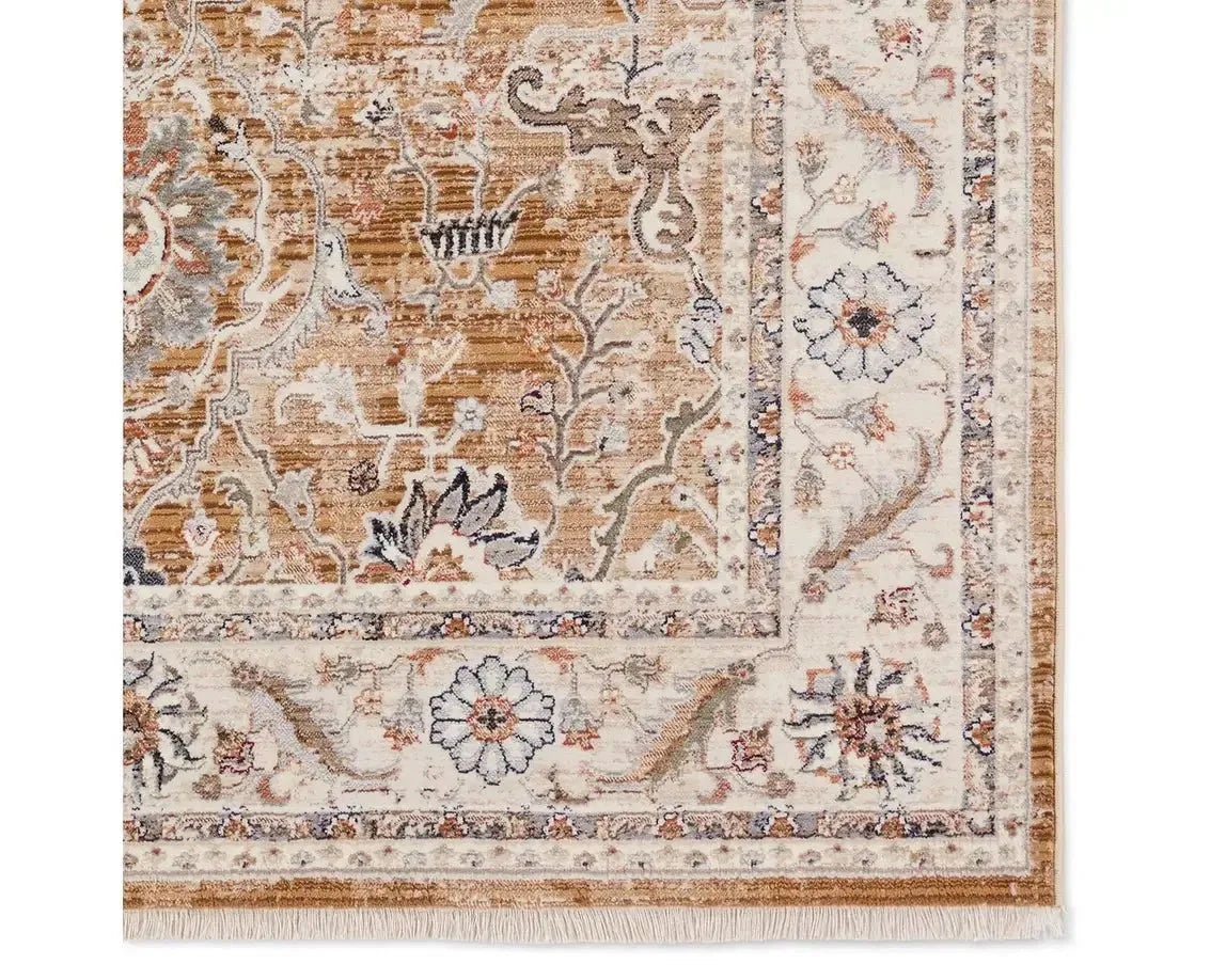 Zefira ZFA18 Brown/Cream Rug