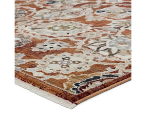 Zefira ZFA22 Orange/Cream Rug