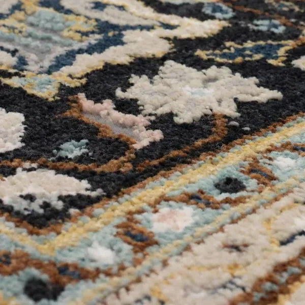 Zephyr 92123 90166 Chronos Black Rug