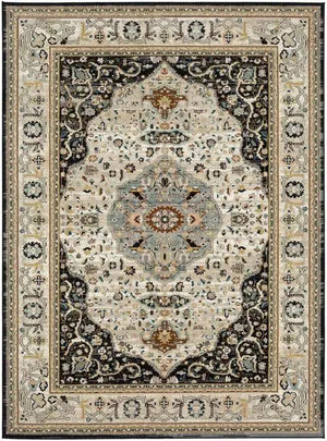 Zephyr 92123 90166 Chronos Black Rug