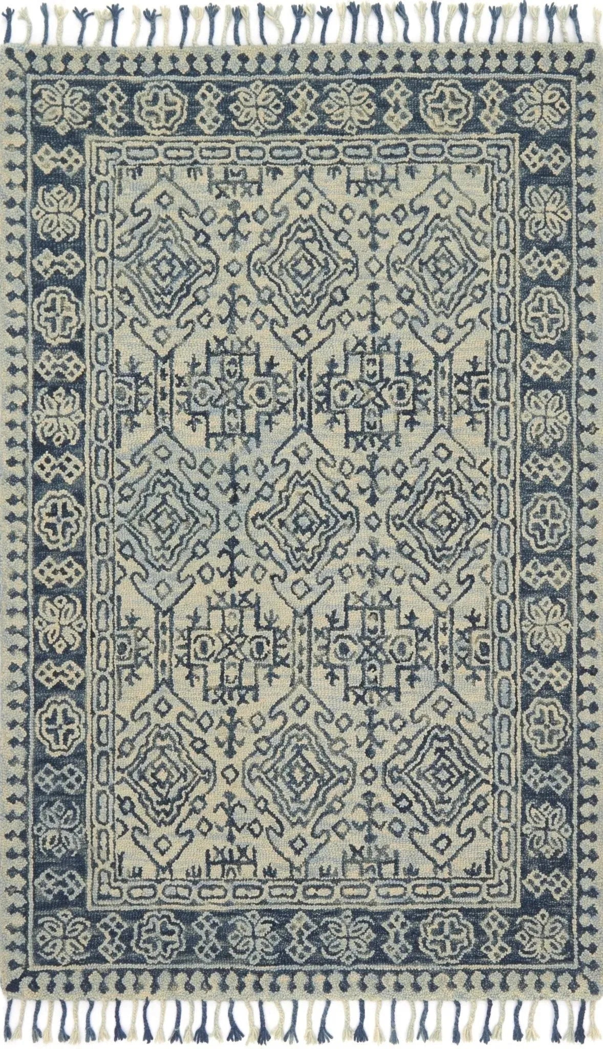 Zharah ZR 09 Mist / Blue Rug