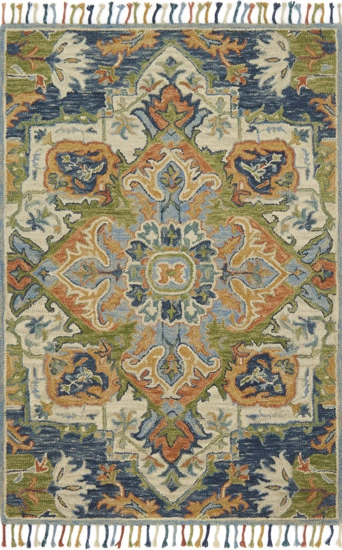 Zharah ZR 11 Blue / Multi Rug