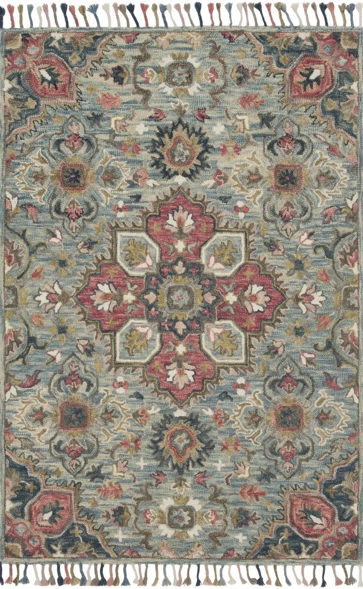 Zharah ZR 13 Light Blue / Multi Rug