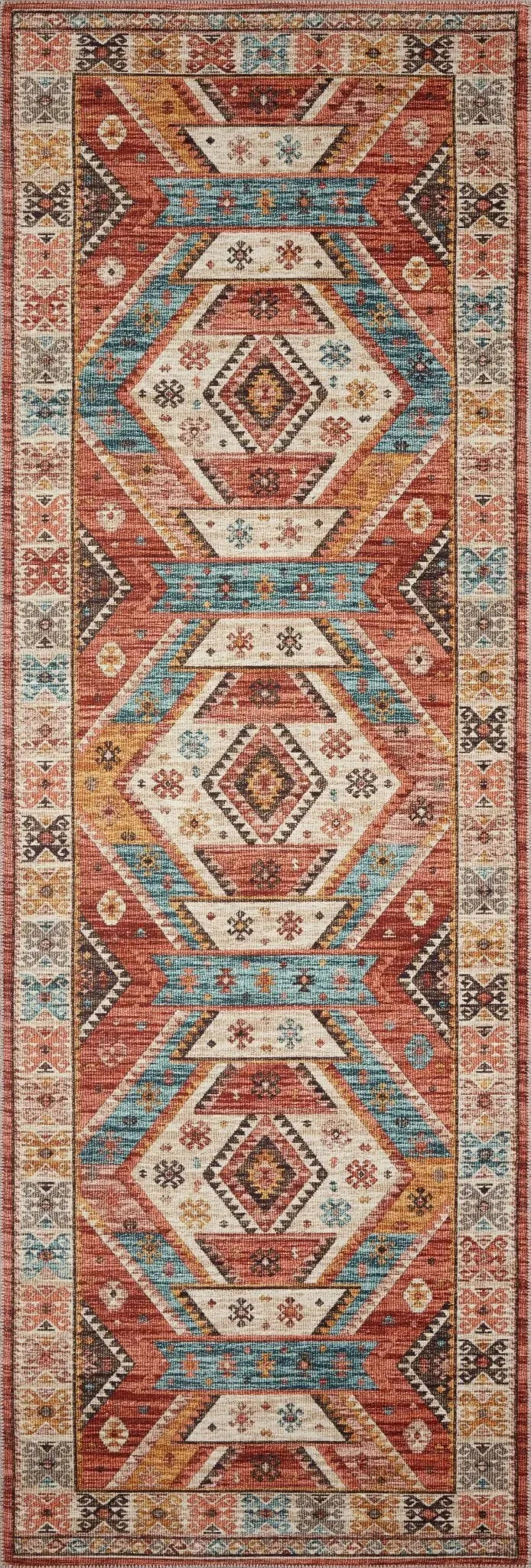 Zion Zio-05 Red/Multi Rug