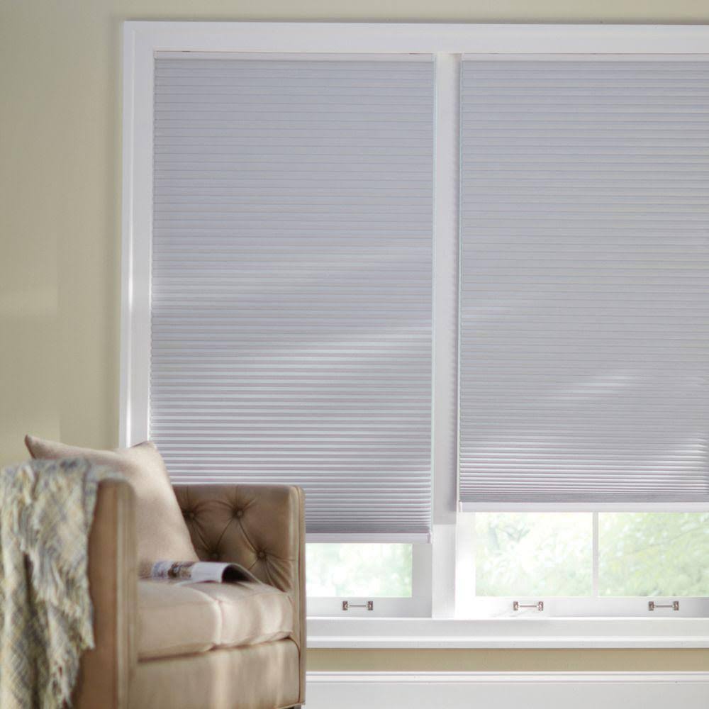 Home Decorators Collection Shadow White Cordless Blackout Cellular Shade - 55.75 in. W x 64 in. L 6H_YOBSCALG